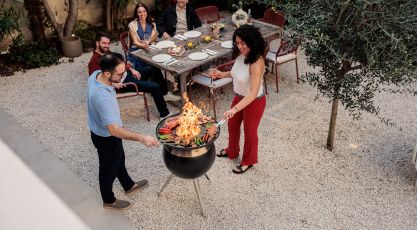 Brasero höfats moon 55 pied haut chez Barbecue and co_3